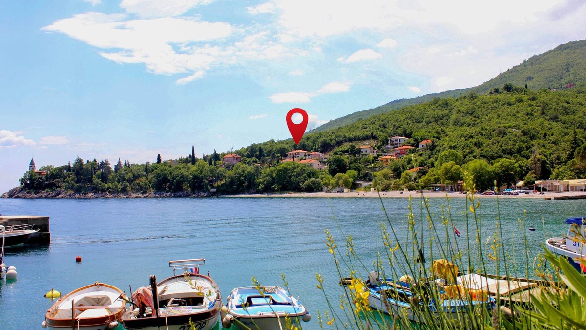 Medveja Apartment | Studio flat with terrace and sea view Medveja, Opatija (AS-7720-a)