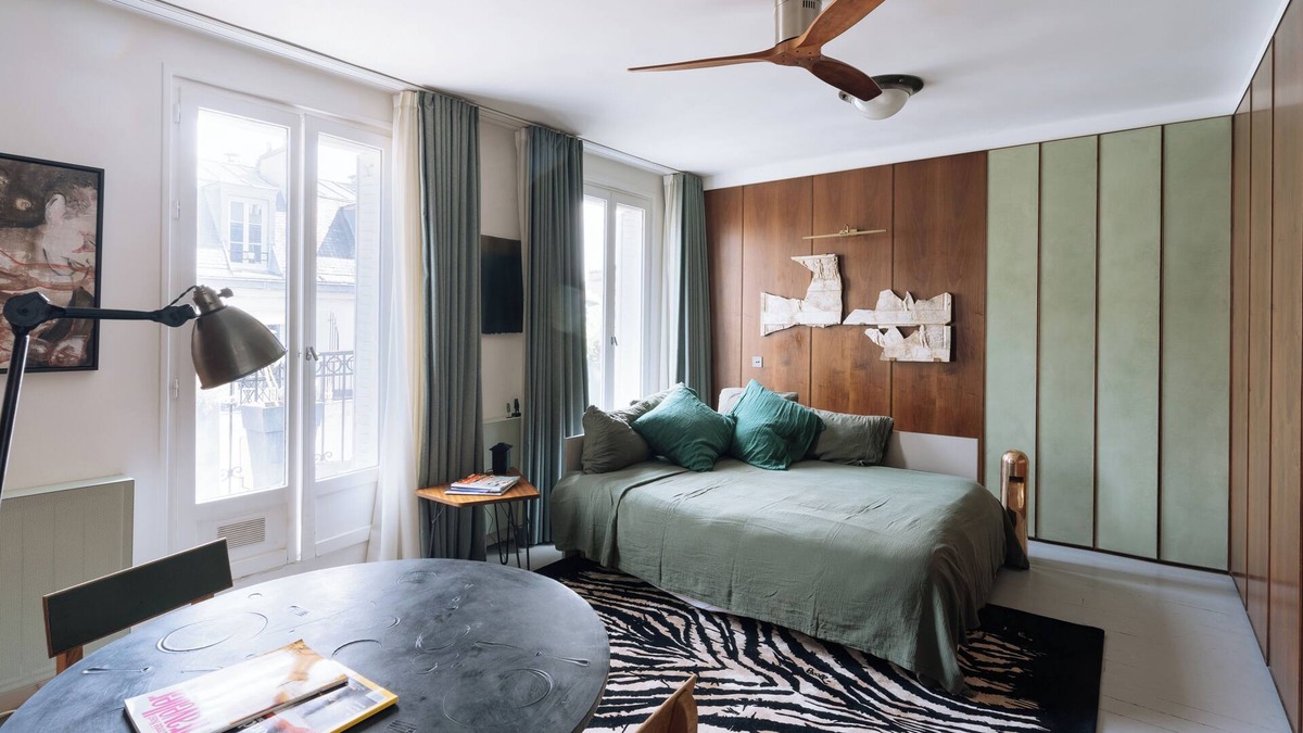 11th Arrondissement Apartment | Studio lumineux Paris 11 avec un balcon