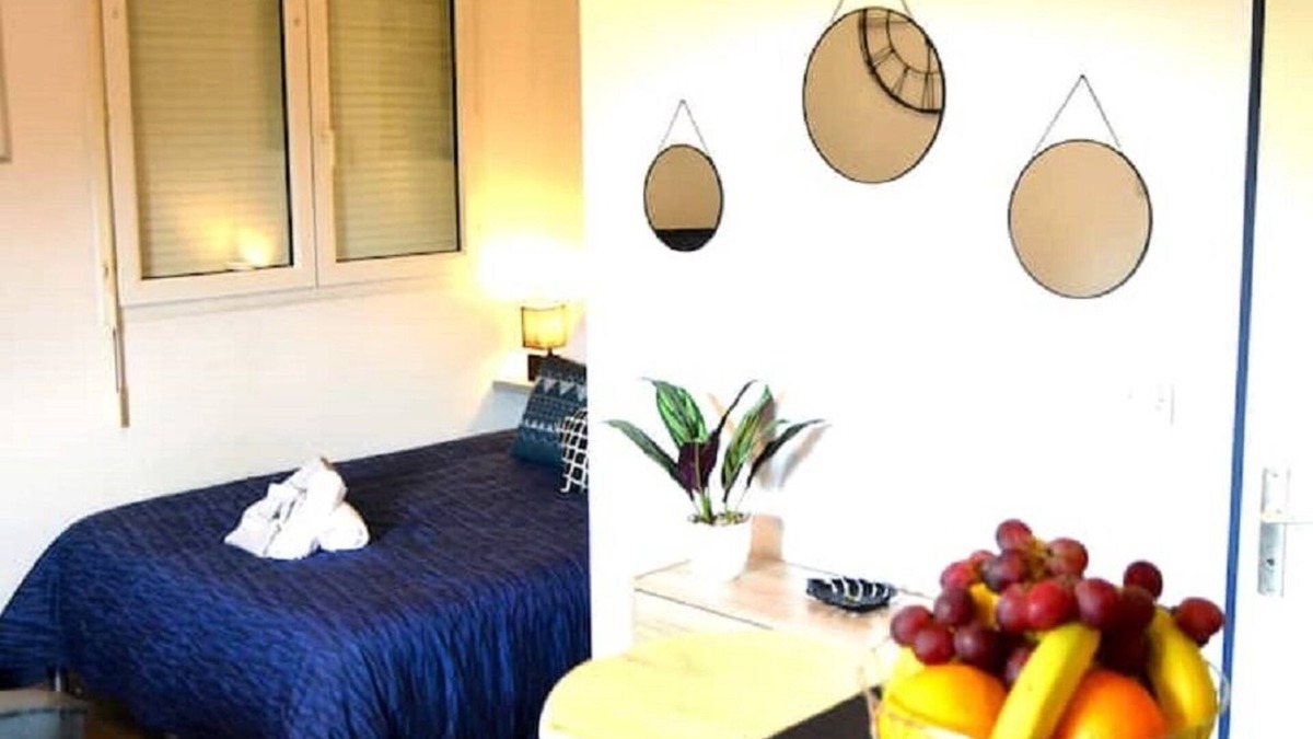 Blagnac Apartment | STUDIO´MARCEL*FIBRE*TRAM*PARKING*JARDIN*AUTO24/24*