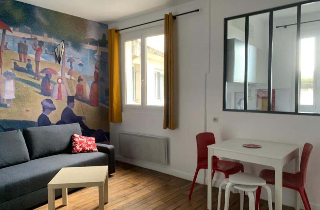 Belleville Apartment | Studio perfect for 2 adults and 1 kid, and up to 2 kids - Jourdain 20e, 25mn to Louvre via line M11