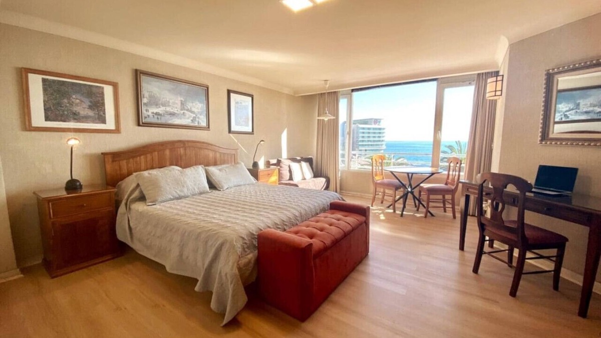 Vina del Mar Apartment | Studio Playa Miramar - Office Pool Parking Wifi