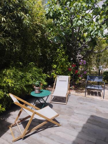 Sud Apartment | Studio Terrasse Privée Jardin Air conditionné