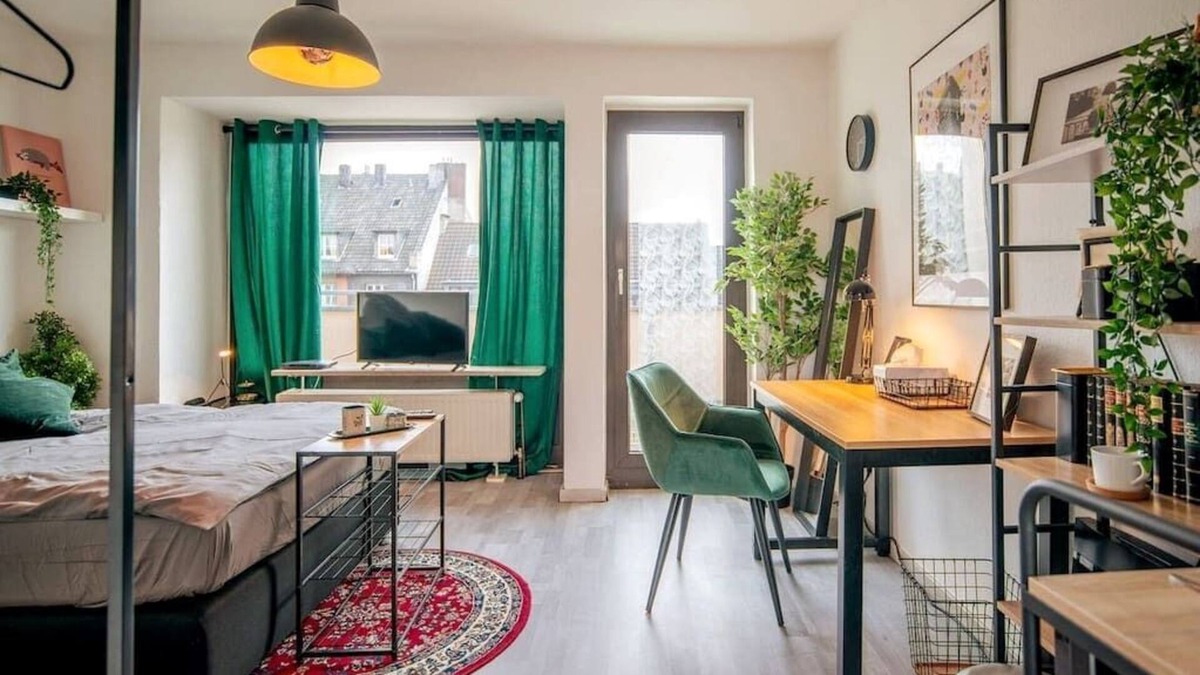 Pempelfort Condo | Studio Verde Altstadt Rooftop Balkon Messe