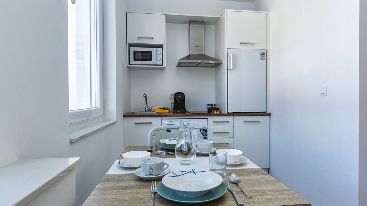 Muxia Apartment | Studio view square cabo da vila downtown Muxia