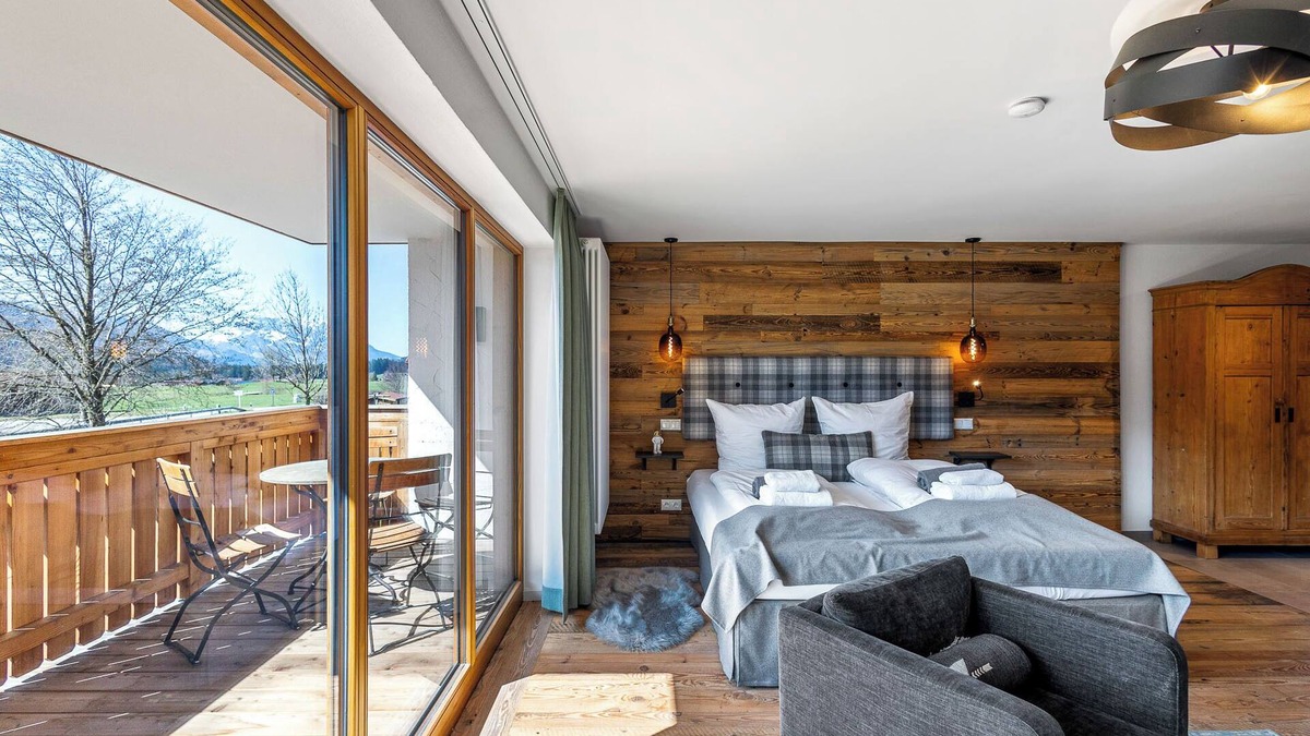 Entfelden Apartment | Studio Winklmoos | Pool, sauna & mountain view