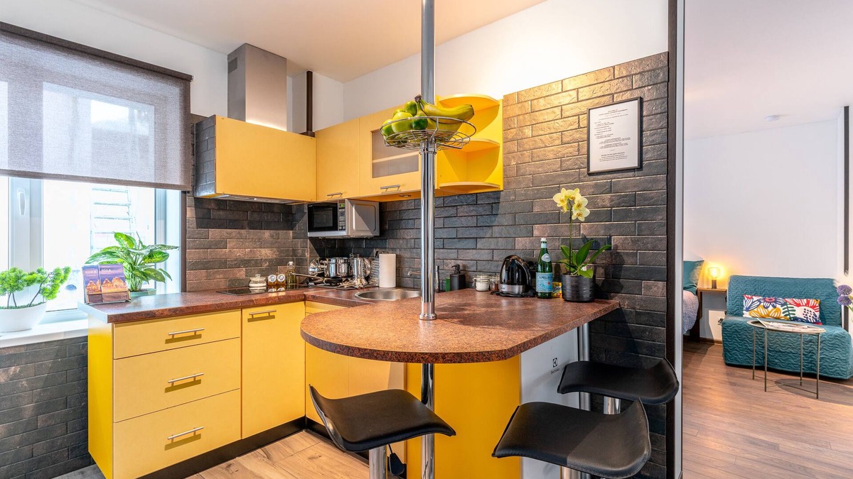 Zemgale Suburb Apartment | Studio with charmic electric fireplace for a romantic getaway