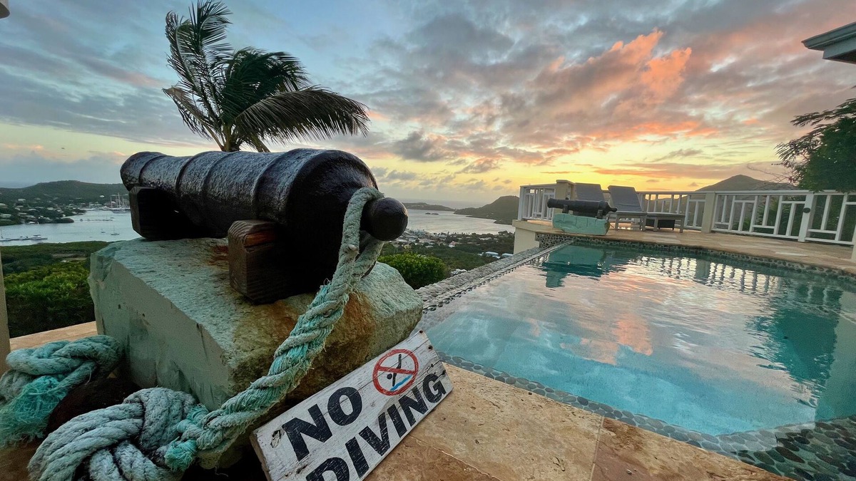 Falmouth Harbour House | Stunning 300 degree views overlooking English & Falmouth Harbour, Antigua!