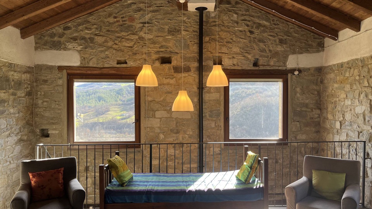 Bonzeto House | Stunning Barn Conversion With Shared Pool, Mountain and River Views