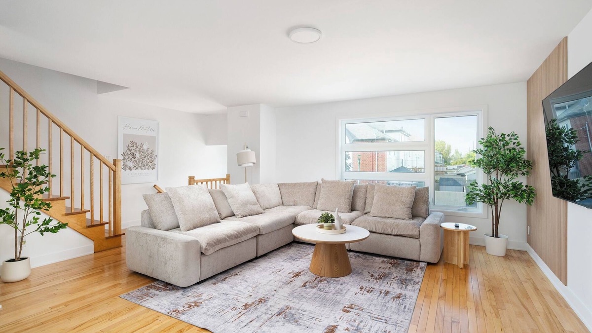 Laval Apartment | Stunning, fully furnished unit with brand new furniture throughout.