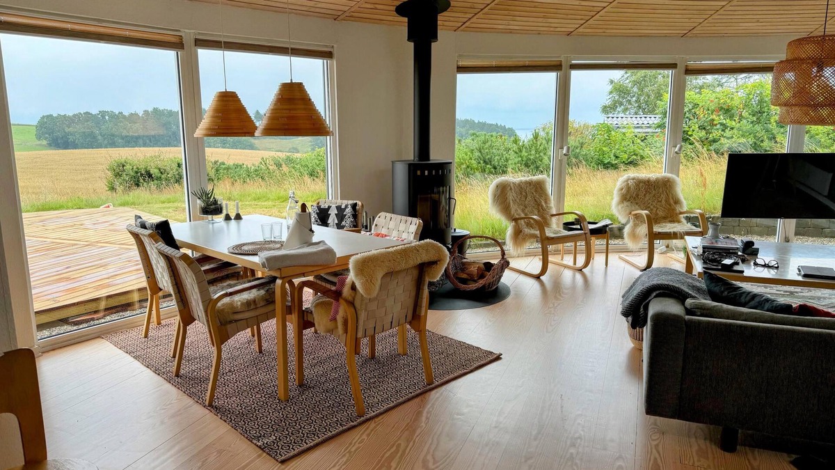 Knebel House | Stunning home in Esby with 3 Bedrooms, Internet and Jacuzzi