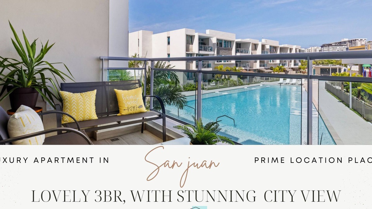 Isla Verde Apartment | Stunning New 3/2 Condo, near Beach & SJ Airport. 2 Pools, WiFi, AC