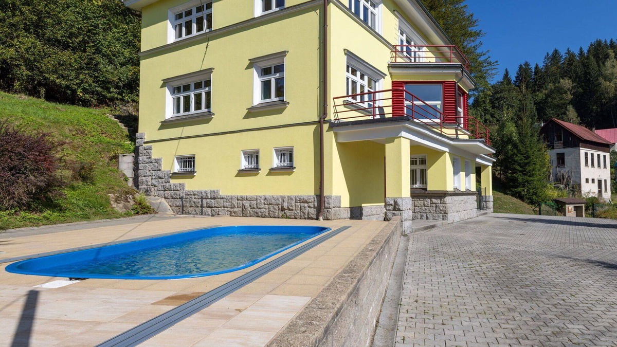 Albrechtice v Jizerskych horach Villa | Stunning private villa for 24 guests with WIFI, private pool, TV, terrace and parking