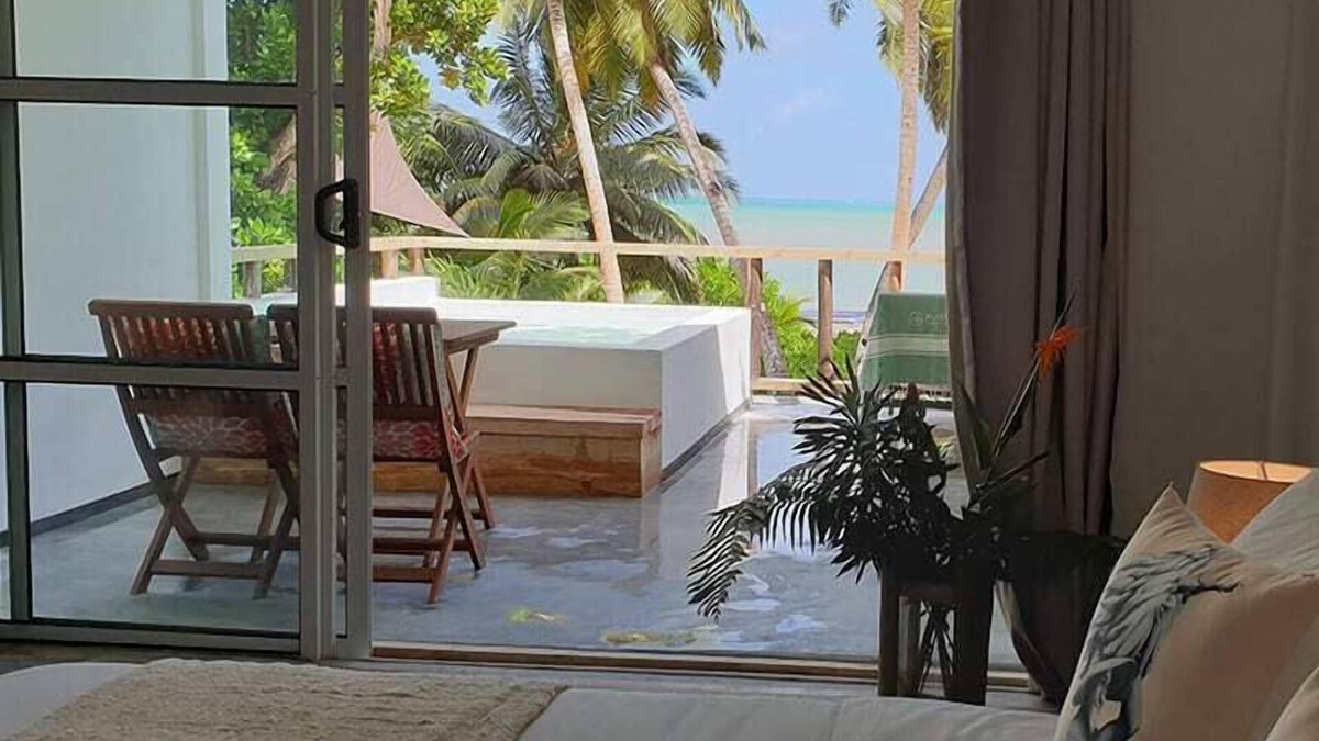 Praslin Island Villa | Stunning Room With Refreshing Pool And Beach View