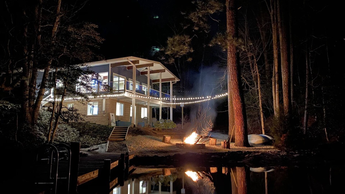 Chesapeake Ranch Estates-Drum Point House | Stunning secluded Luxury waterfront cottage with private deep water pier!