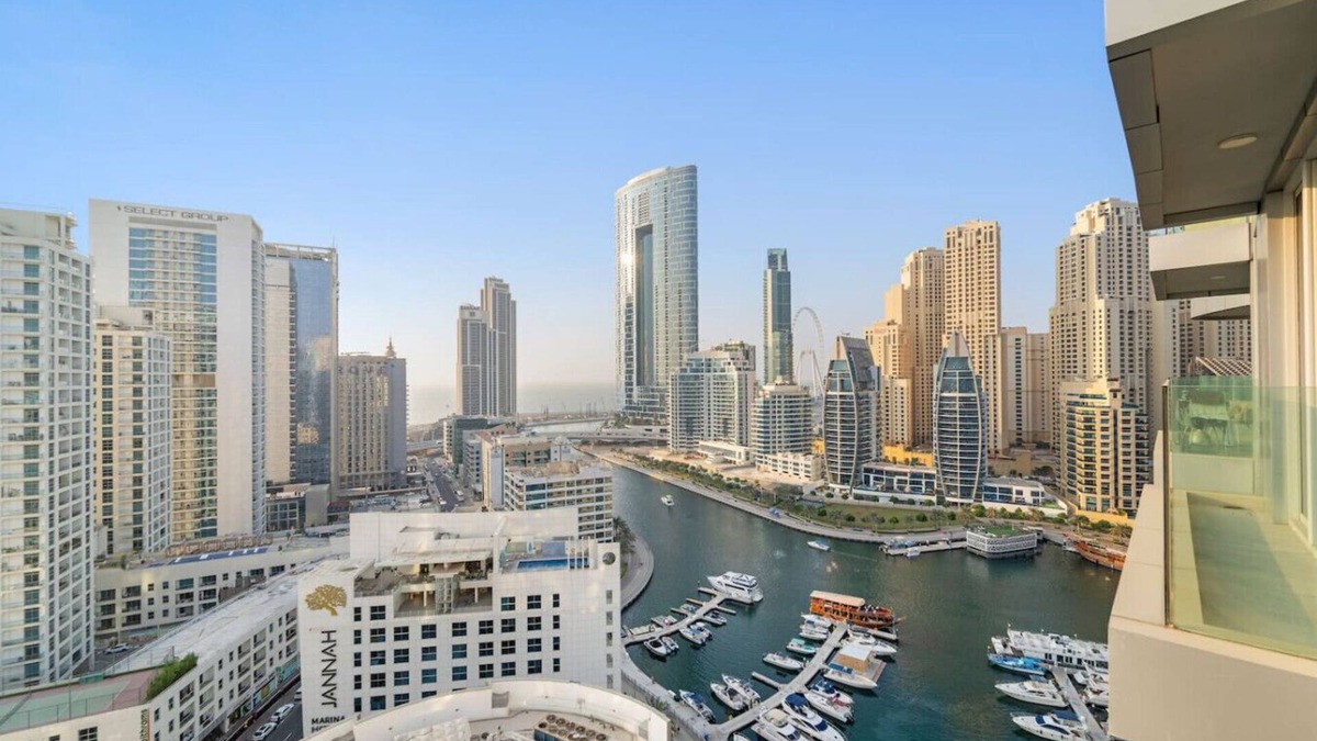 Jabal Ali 2 Apartment | Stylish 1BR Apartment with Eye of Dubai View and Marina Access