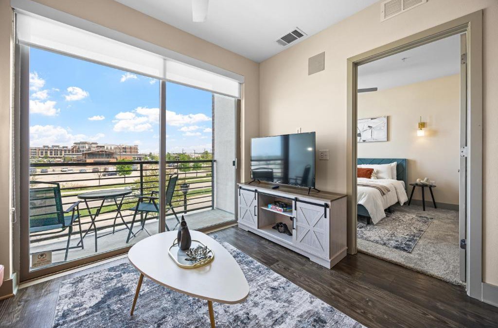 Frisco Square Apartment | Stylish 1BR Retreat with Pool & Gym