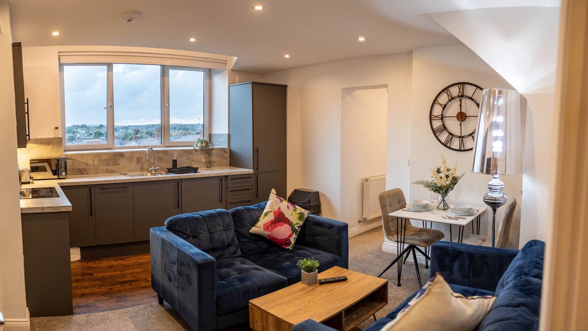 Kirkheaton Apartment | Stylish 2-Bedroom Apartment for 6 Guest