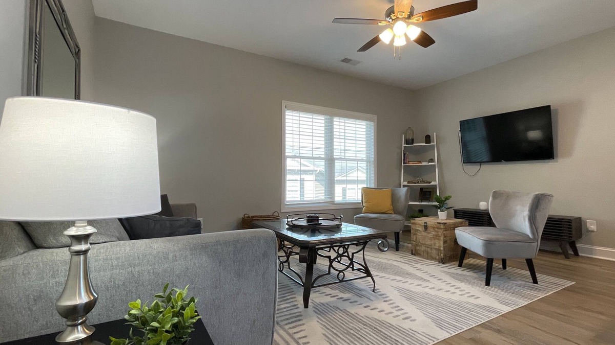 Johnson City House | Stylish 2BR Townhome with Garage & Modern Flair