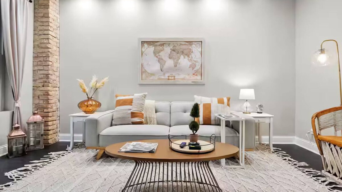Kimball Apartment | Stylish 4BR/2BA Apartment with Office, Deck, Grill, and 2GB WiFi in Chicago!