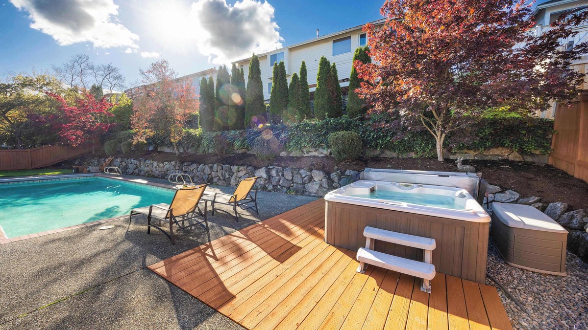 Waller House | Stylish 4BR retreat with pool & year-round hot tub!