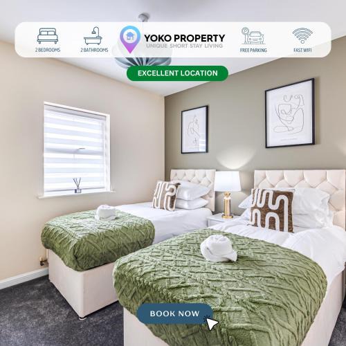 Hartwell Apartment | Stylish Apartment - 4 minutes to Town Centre - Private Parking, Self-Check-In, Fast Wifi and Smart TV by Yoko Property
