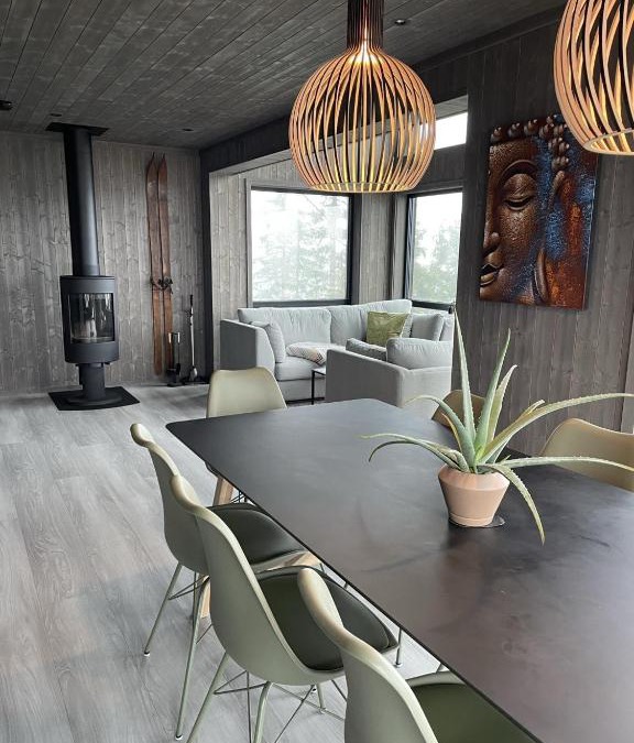 B House | Stylish cabin at Lifjell with jacuzzi and sauna