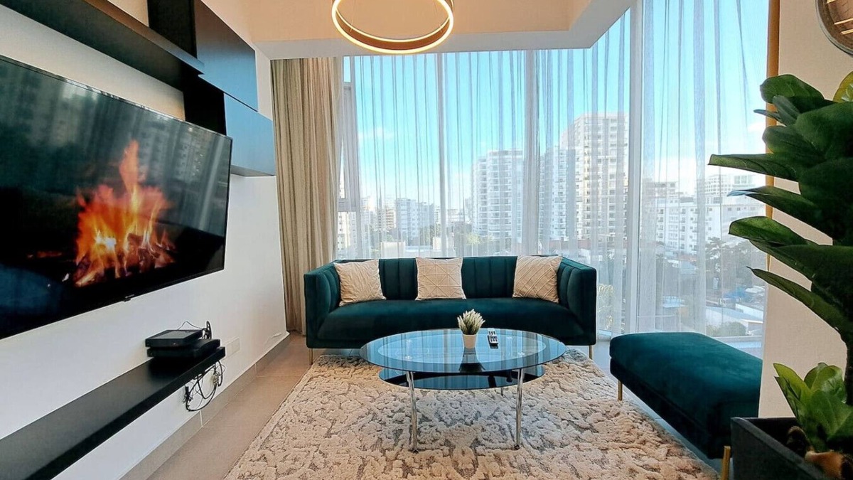 Downtown Santo Domingo Apartment | Stylish, City Center Upscale Condo, Cozy, Full AC, Rooftop Terrace, Great Views