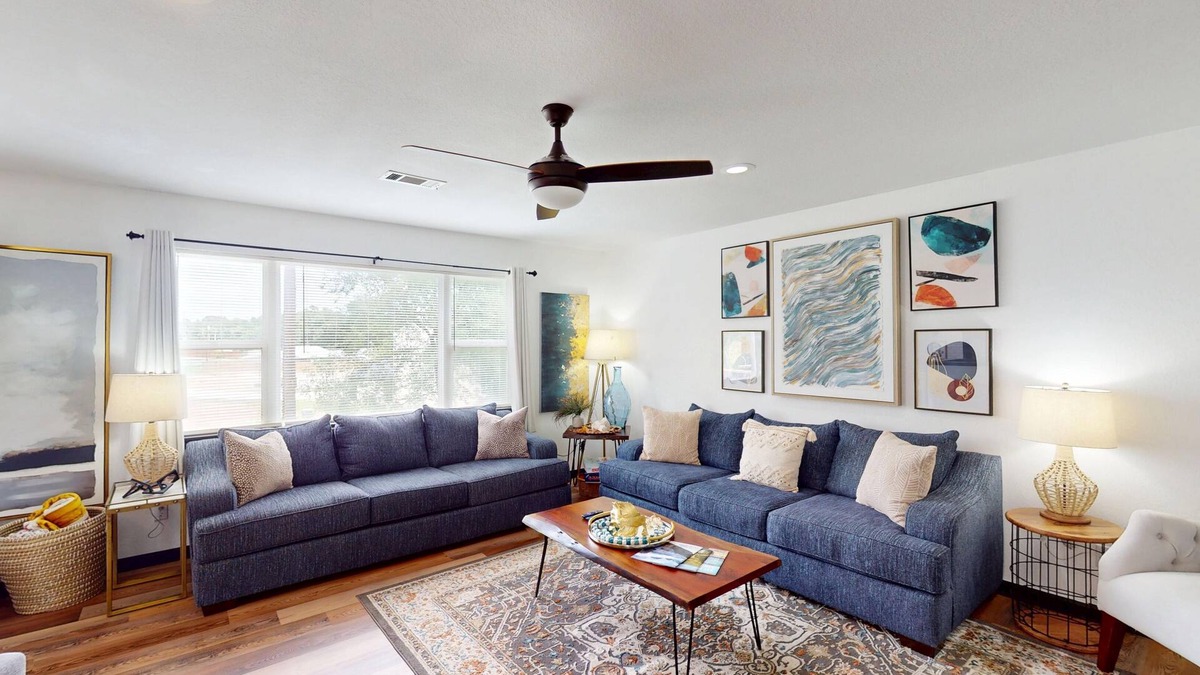 Piney House | Stylish duplex with lakefront views, modern design, and spacious interiors