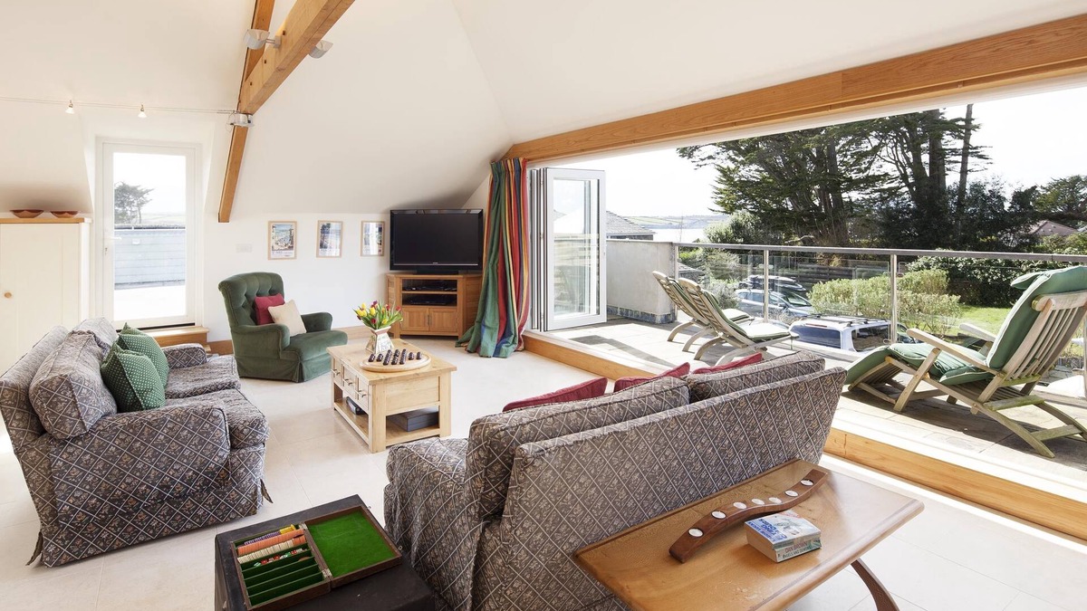 Rock House | Stylish Family House in Rock, Close to Beach with Water Views & Outside Space
