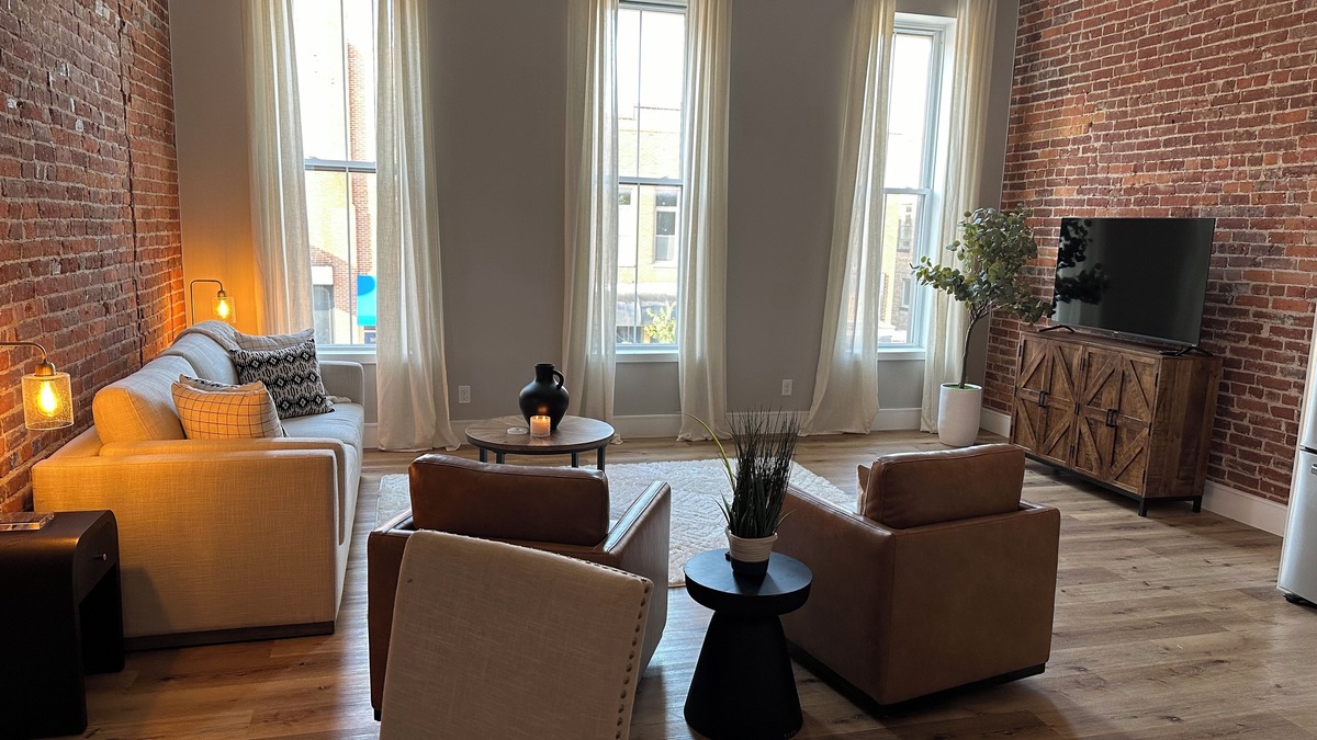 Warsaw Apartment | Stylish & Modern 2-Bdrm Apt in Downtown Warsaw featuring an urban rooftop deck.