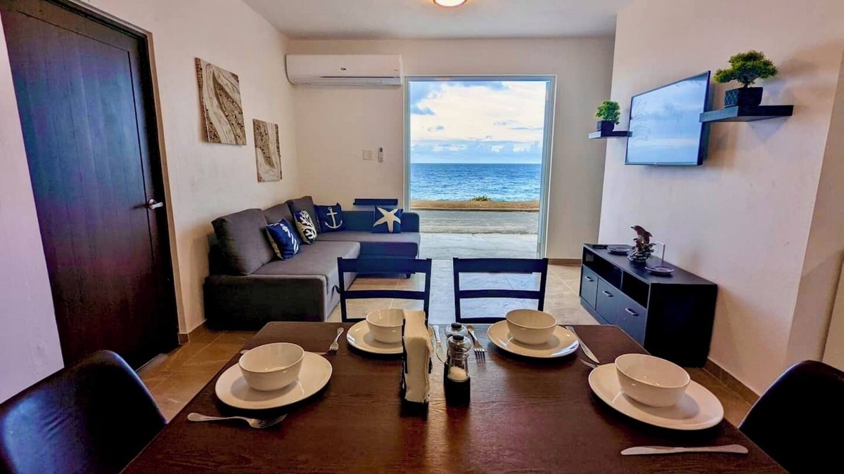 Arecibo Apartment | Stylish Ocean view w/HotTub BBQ