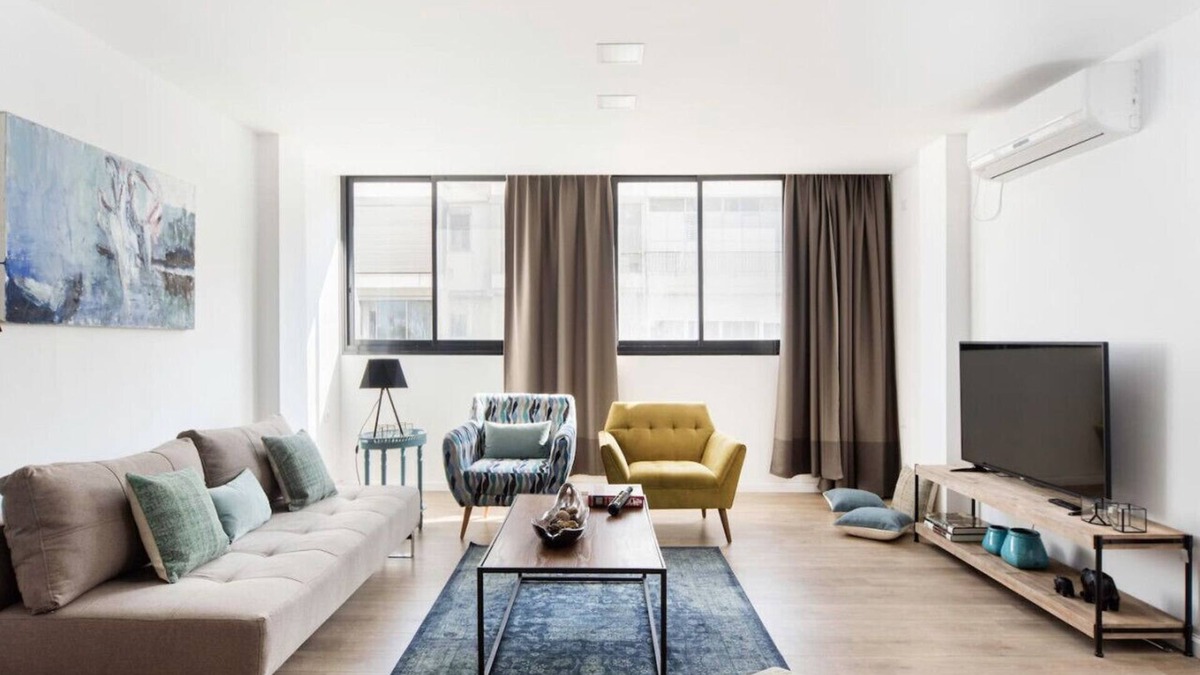 Tel Aviv Promenade Apartment | Stylish Spacious 3BR Apartment 5min From the Beach