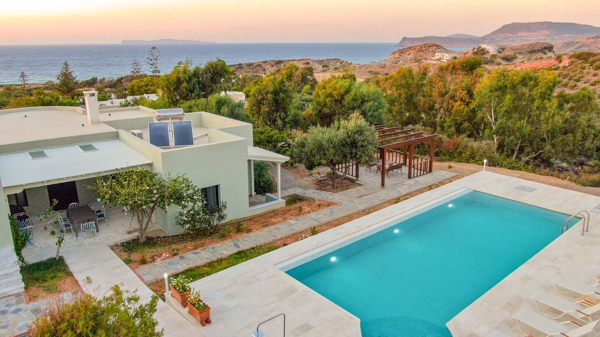 Ayia Fotia Villa | Stylish villa, private heated pool, large garden, sea view, en-suite bathrooms,
