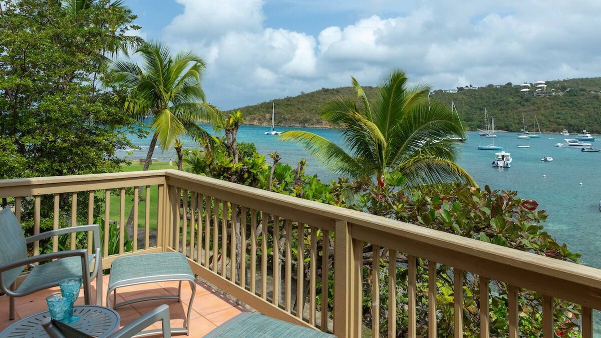 Great Cruz Bay Condo | Suite 13C - Gallows Point Resort Harbor View Upper 1BR by Suite St. John Villas