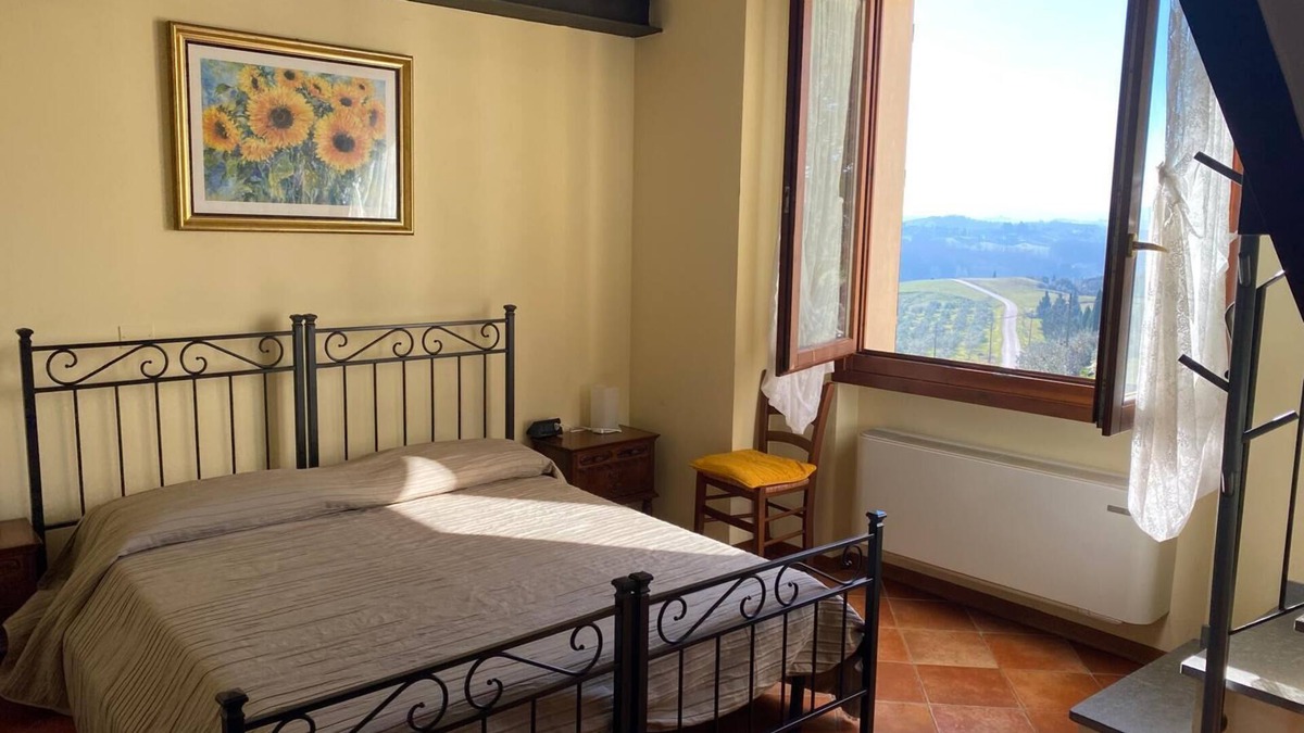 Certaldo Cabin | Suite Family Room with Attic and View, use of two pools at Casale del Vacanziere