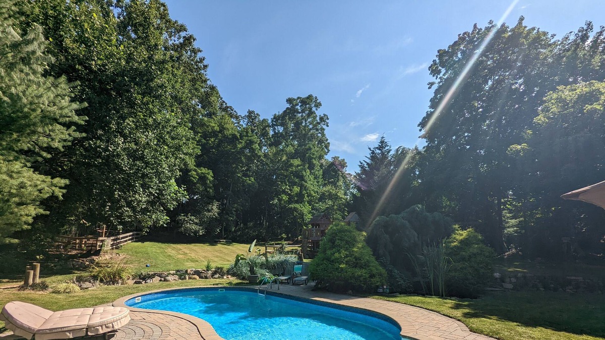 East Shoreham House | Summer family fun! Private pool, playground, game room, mini golf, goats...