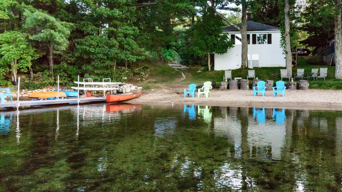New Gloucester House | Summers in Maine.nWhip O'Will Lake House on Sabbathday Lake in New Gloucester