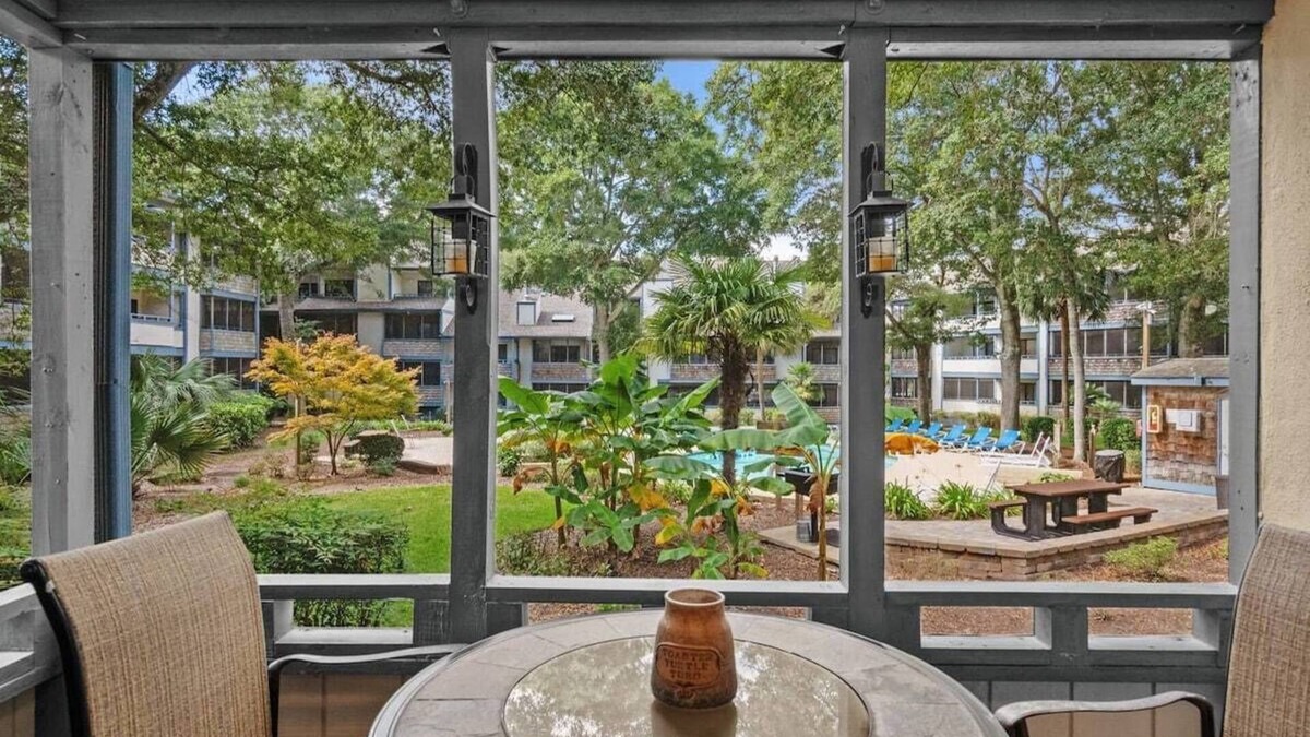 The Dunes Condo | Summertree Village Unit C2 - Pool view