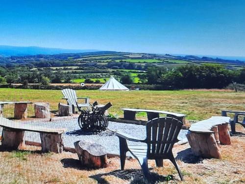 Saint Ann's Chapel Other | Summit Camping Kit Hill Rd Cornwall Panoramic Views Grass Pitch from 15pn or Bella Bell Tent 75pn