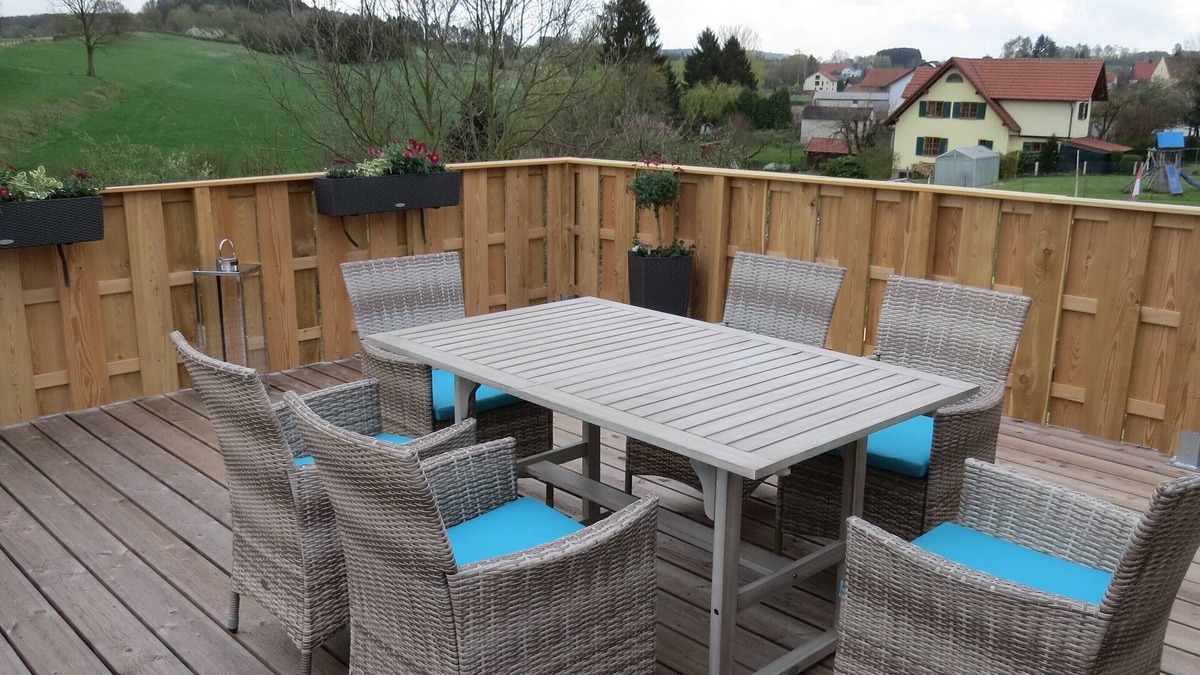 Sandebeck Apartment | Sun terrace with great views, relaxation at the edge of Eggegebirge