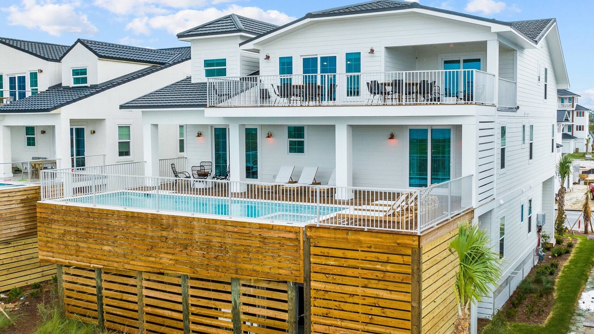 Bay County House | Sundial: Massive 9 BR Home- Sleeps 26, Beachfront, Priv. Pool, Pet friendly!