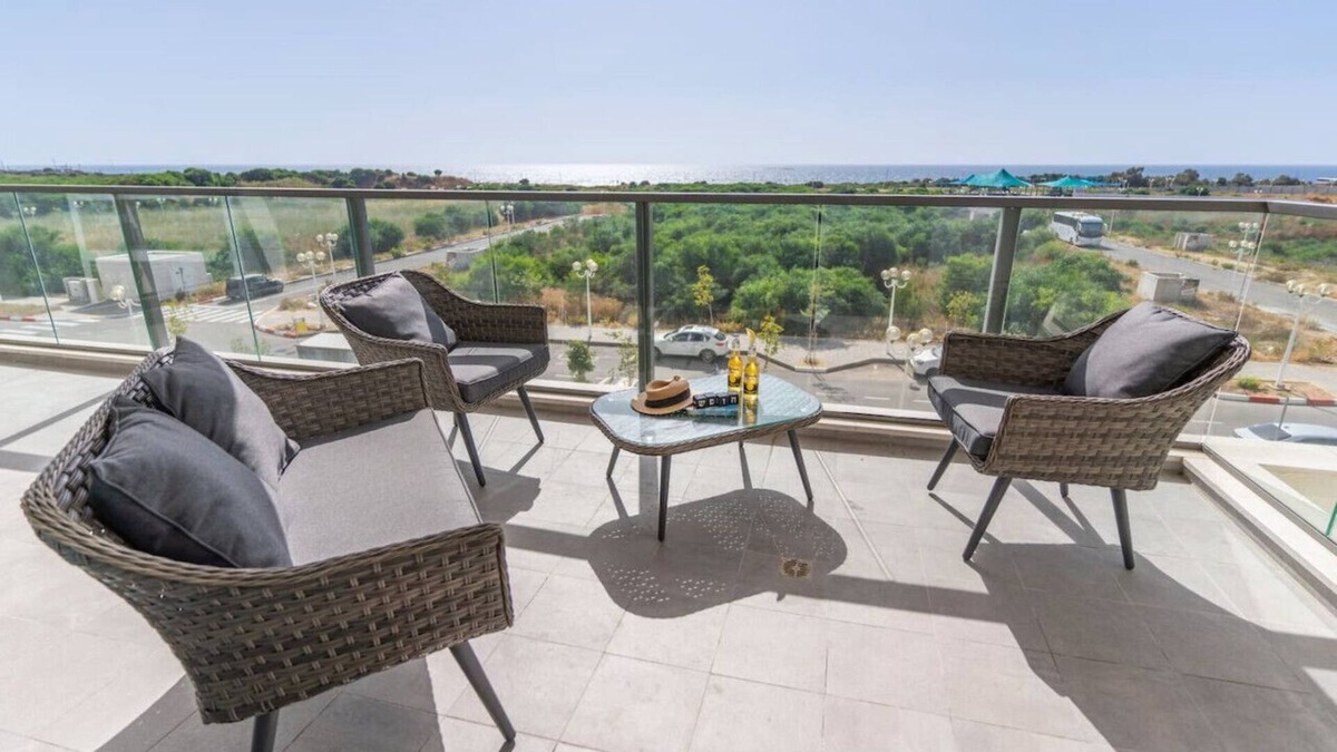 Nahariya Apartment | Sunlit Balcony & Coastal Charm