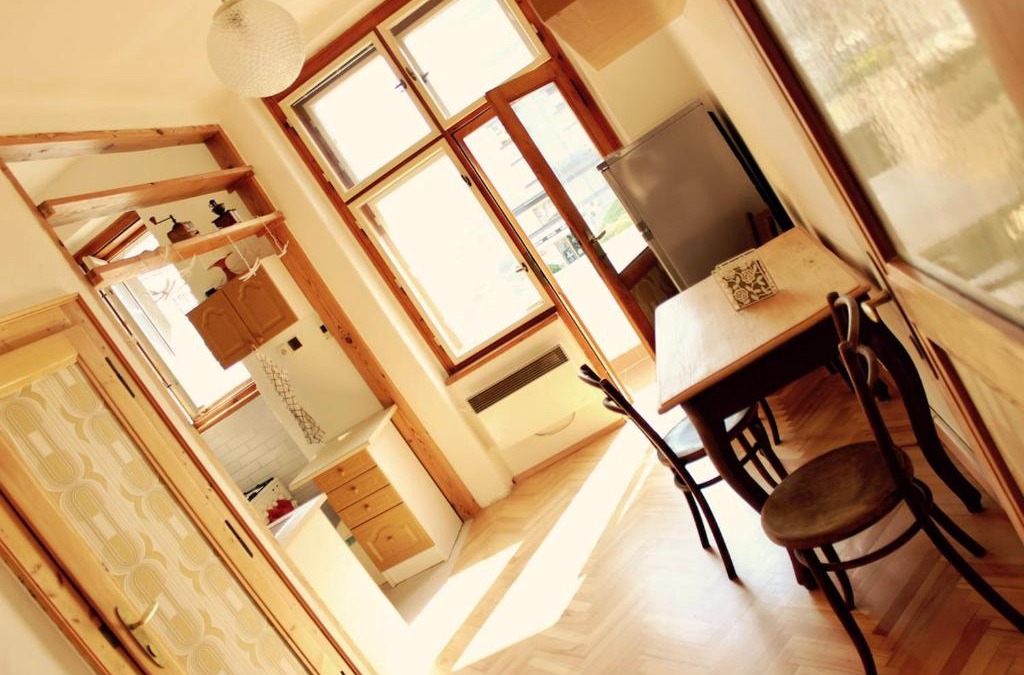 Prague 6 Apartment | Sunny apartment with balcony near Prague Castle with Prague Castle view