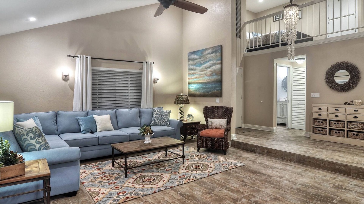 San Clemente Condo | Sunny condo with loft and spacious patio surrounded by palm trees