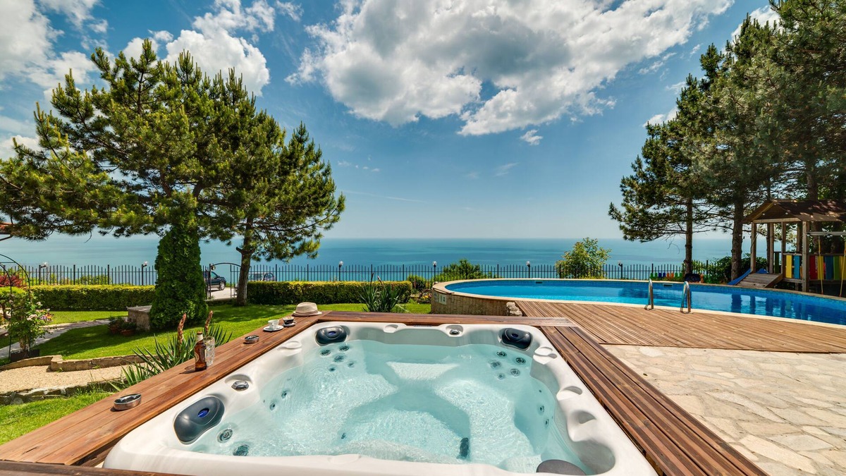 Osenovo Villa | Sunny House,amazing sea view,heated pool,jacuzzi, sauna,BBQ zone,fireplace