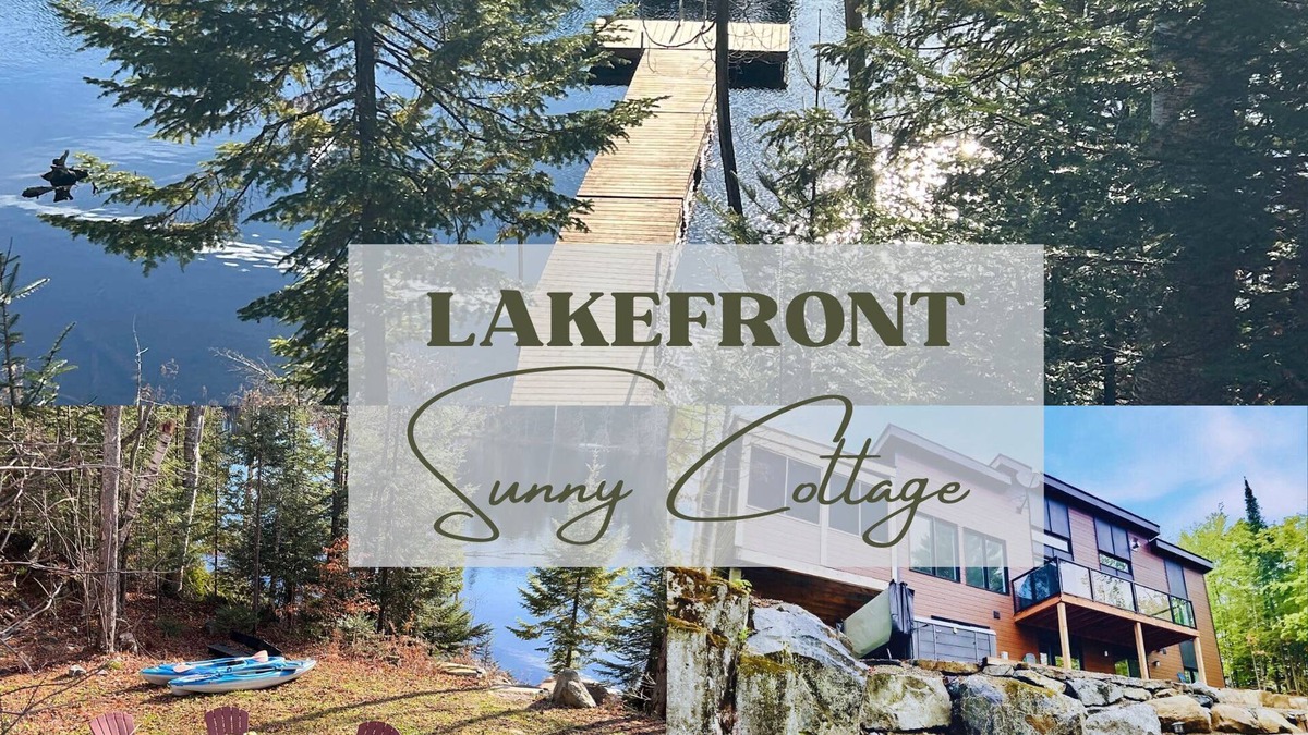 Chertsey Cottage | Sunny Lakefront Cottage | Kayaks, Hot Tub, BBQ
