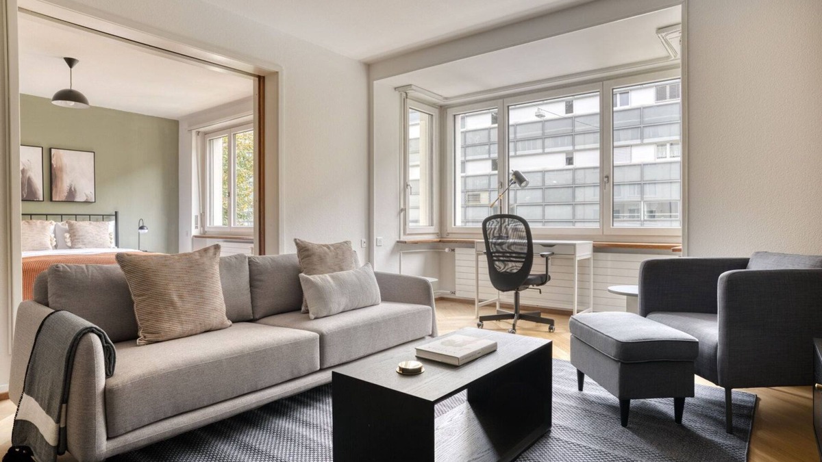Sankt Alban Apartment | Sunny St. Alban 3 Room w/Storage, nr Train Station, by Blueground
