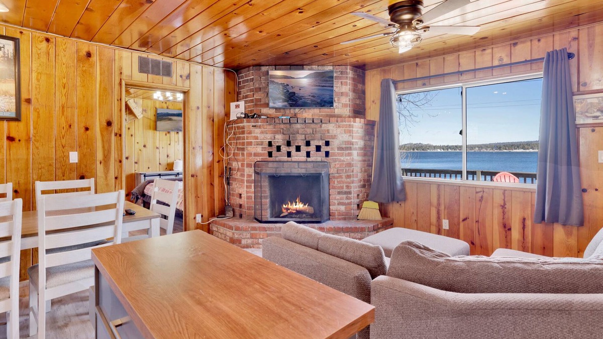 Patton Cabin | Sunrise Lakefront Family Cabin at Shore Acres Lodge Big Bear