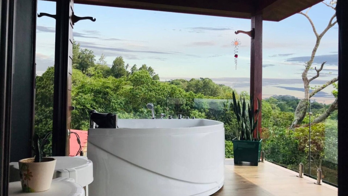 Sierra House | Sunset Paradise House Monteverde: Private Hot Tub with Gulf View
