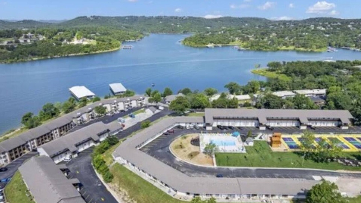 Kimberling City Condo | Sunset Retreat at Kimberling City - pet friendly, ground floor condo, lake view
